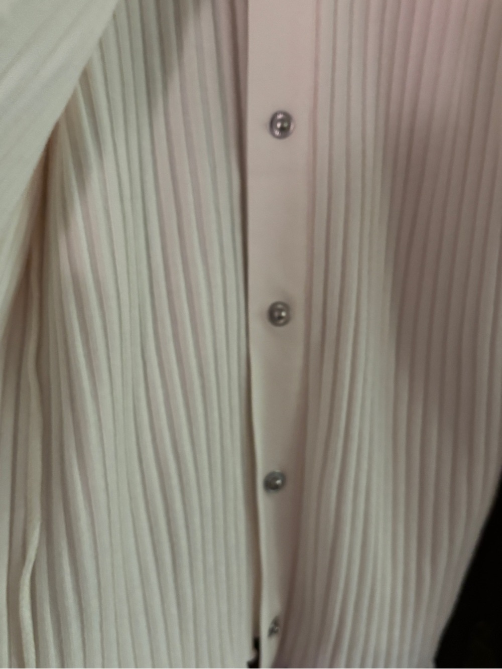 Vince Cream Ribbed Button-Front Cardigan - Picture 4 of 5